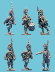 1806-1809 Saxon Grenadiers with Command